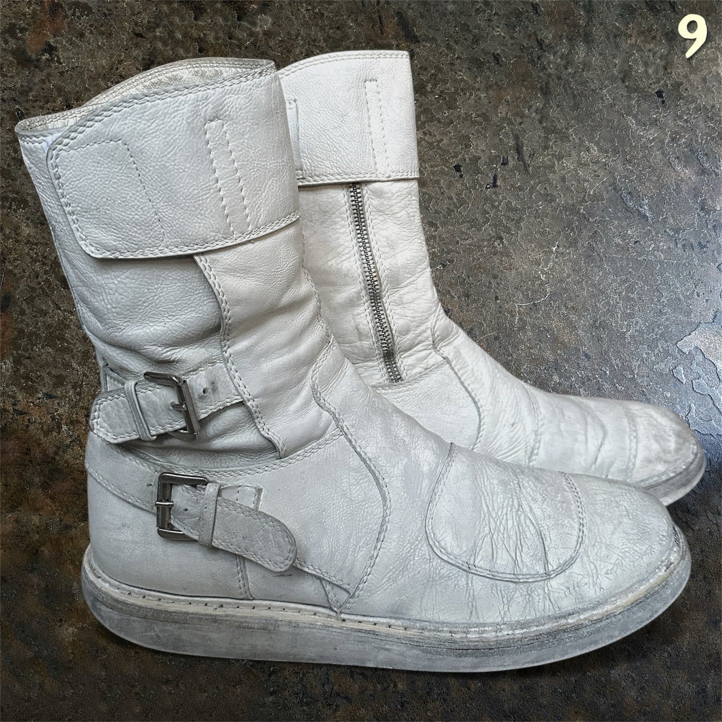 Ann Demeulemeester Archive SS/11 White Fencing Boots | 45