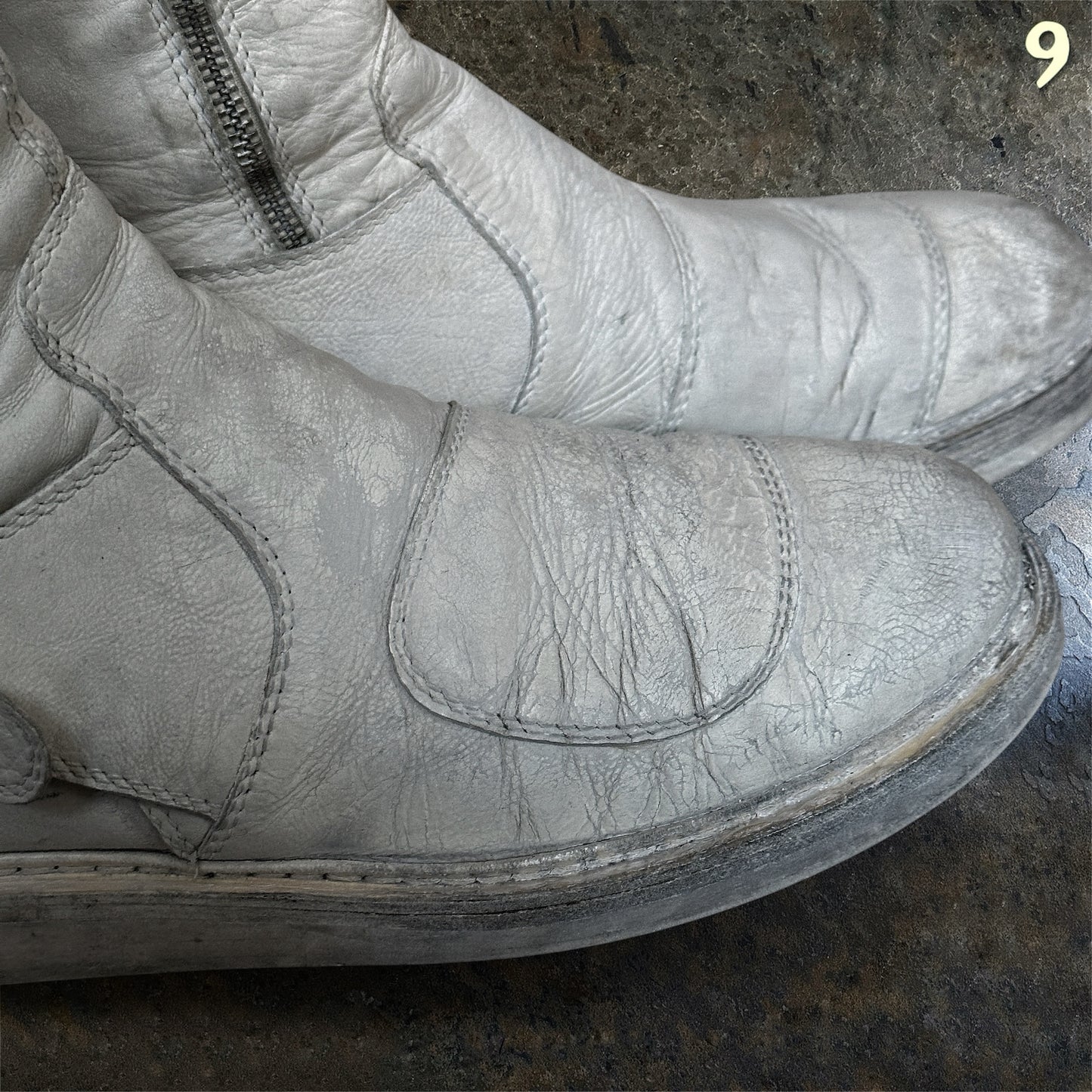 Ann Demeulemeester Archive SS/11 White Fencing Boots | 45