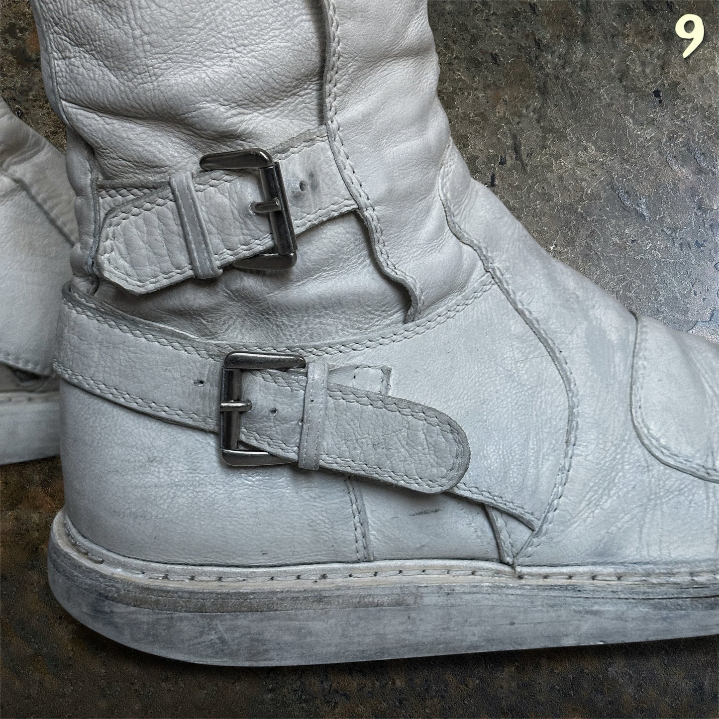 Ann Demeulemeester Archive SS/11 White Fencing Boots | 45