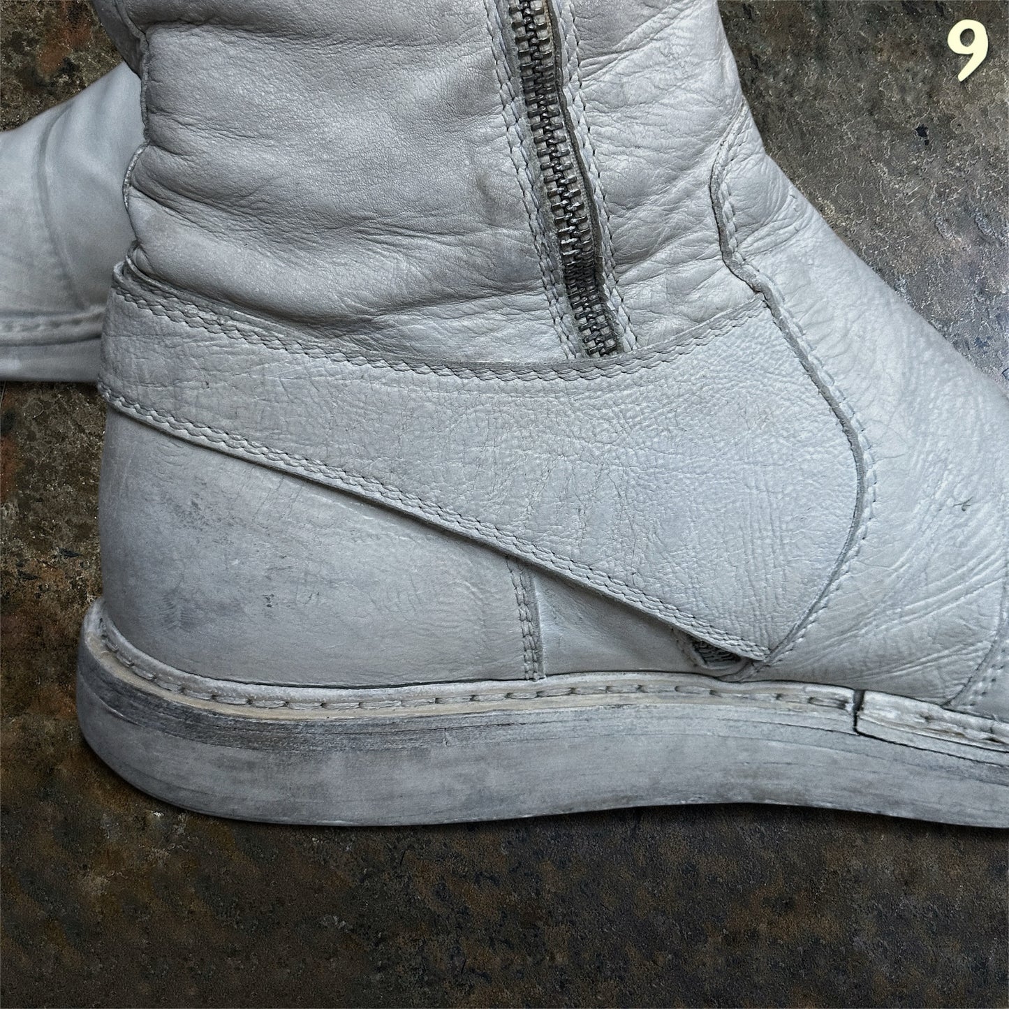 Ann Demeulemeester Archive SS/11 White Fencing Boots | 45