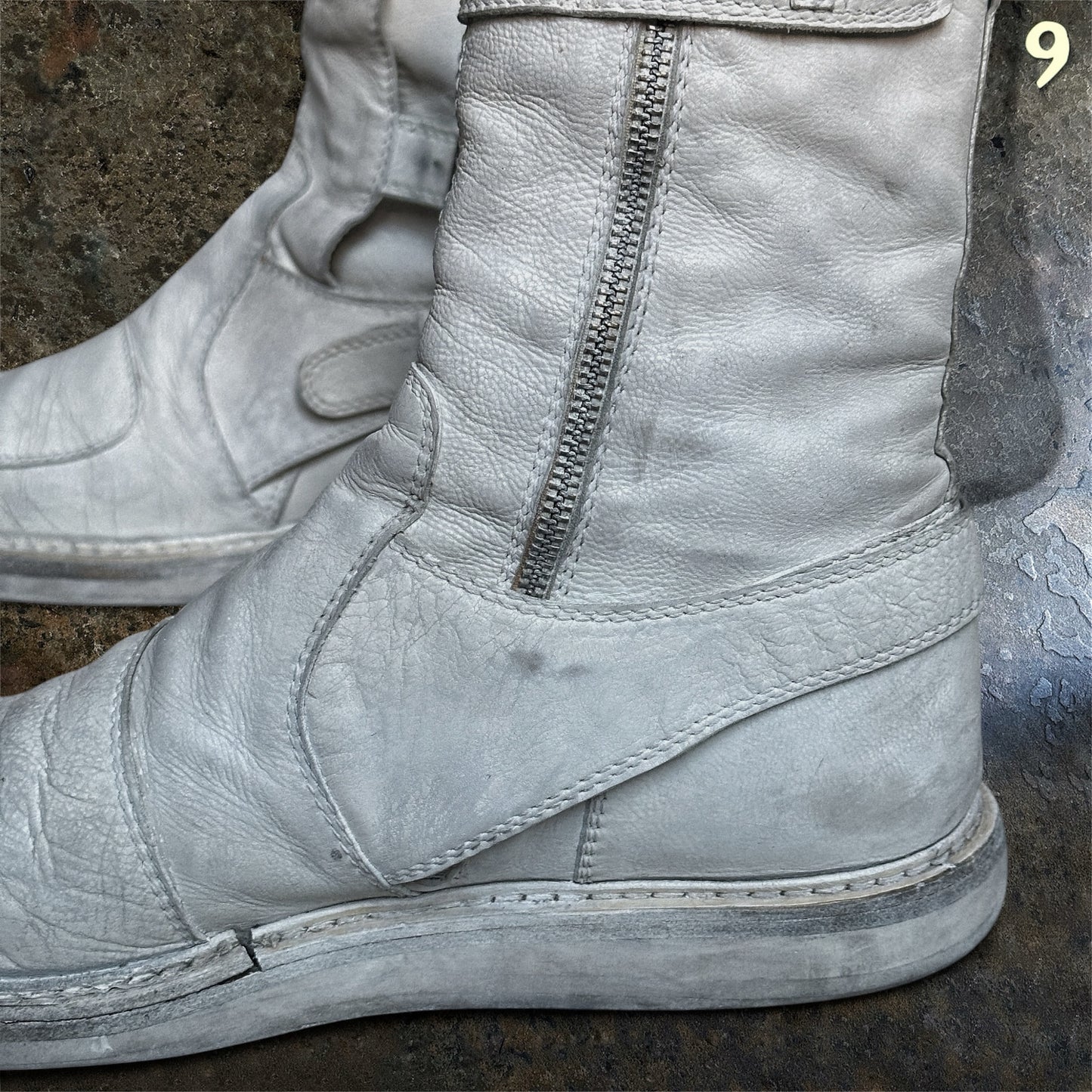 Ann Demeulemeester Archive SS/11 White Fencing Boots | 45