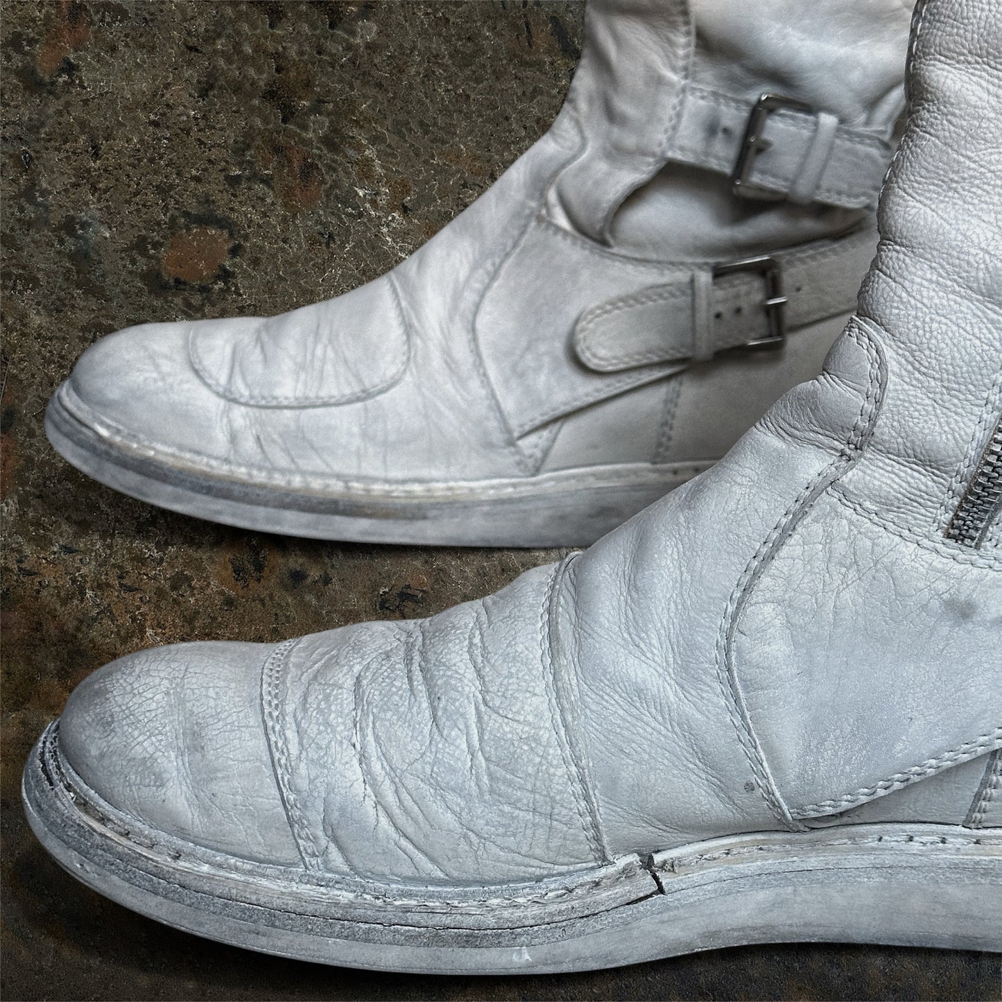 Ann Demeulemeester Archive SS/11 White Fencing Boots | 45
