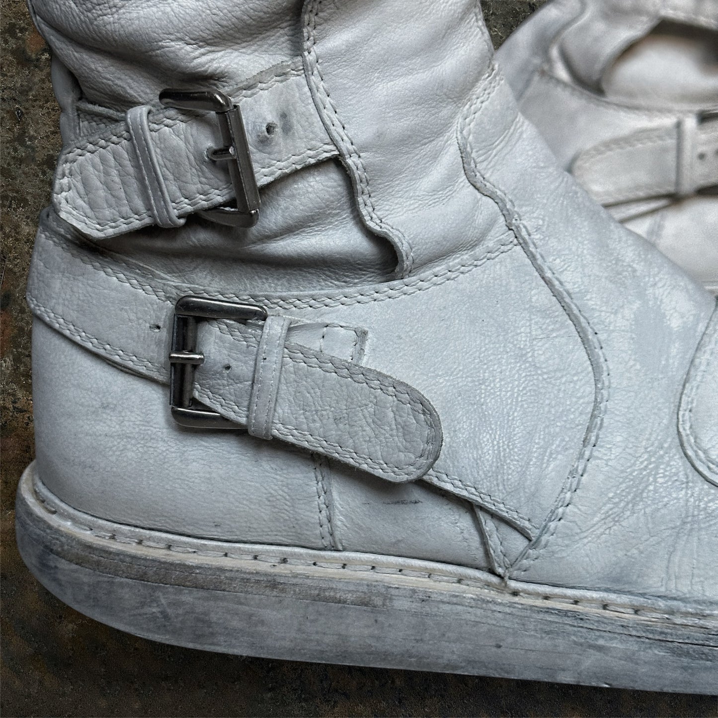 Ann Demeulemeester Archive SS/11 White Fencing Boots | 45