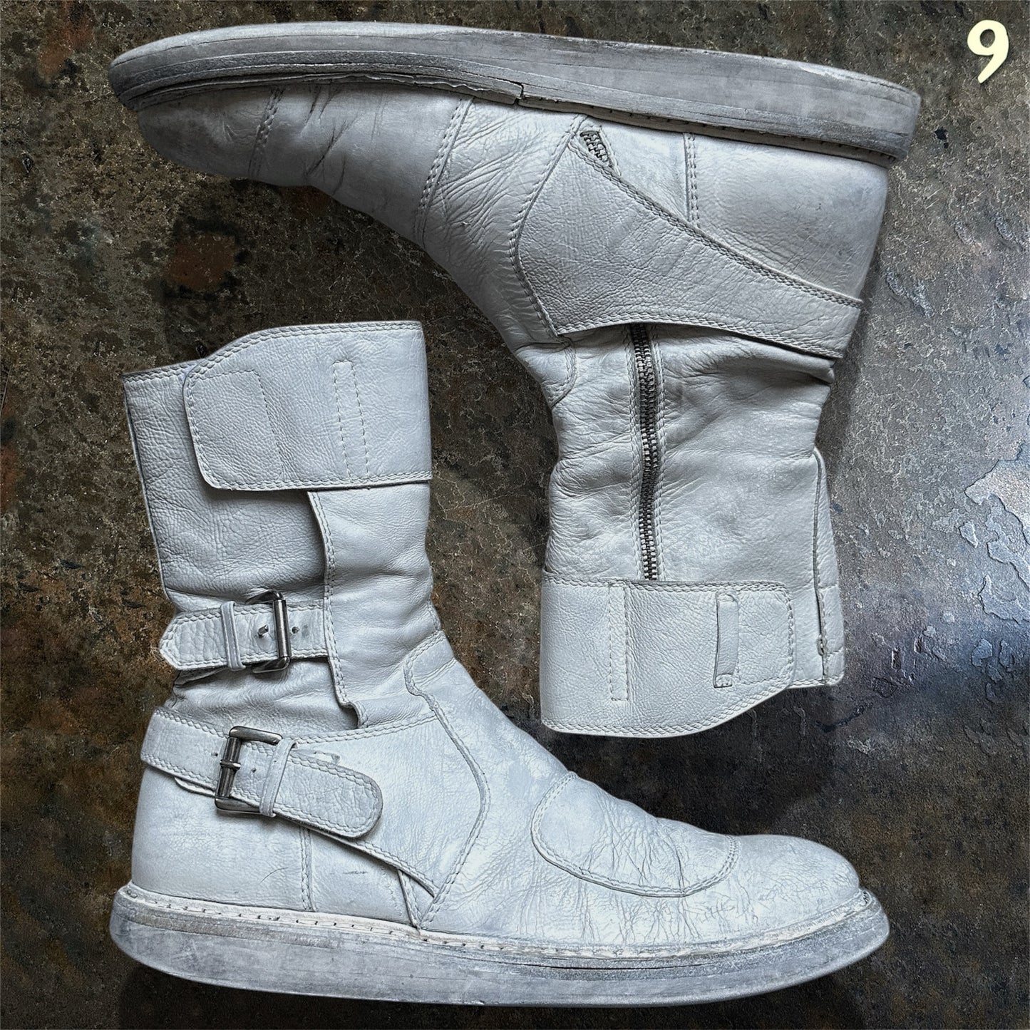Ann Demeulemeester Archive SS/11 White Fencing Boots | 45