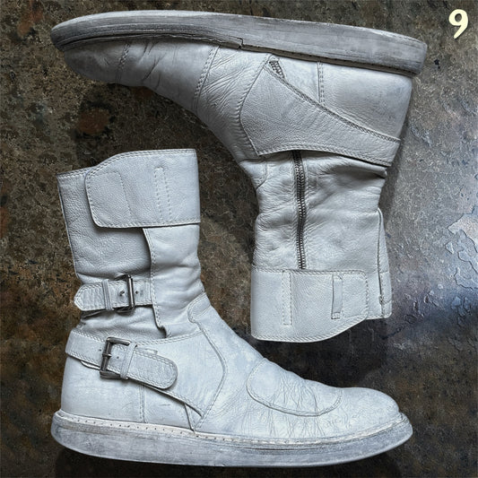 Ann Demeulemeester Archive SS/11 White Fencing Boots | 45