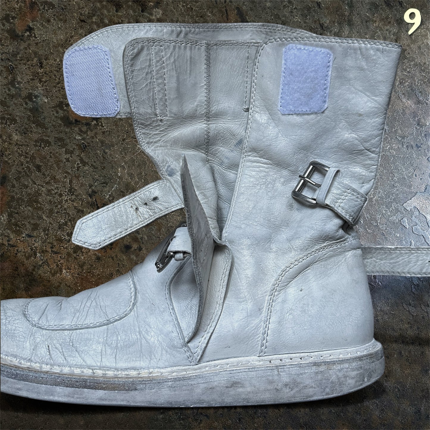 Ann Demeulemeester Archive SS/11 White Fencing Boots | 45