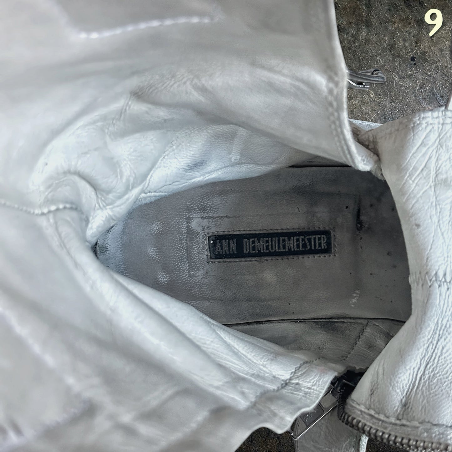Ann Demeulemeester Archive SS/11 White Fencing Boots | 45