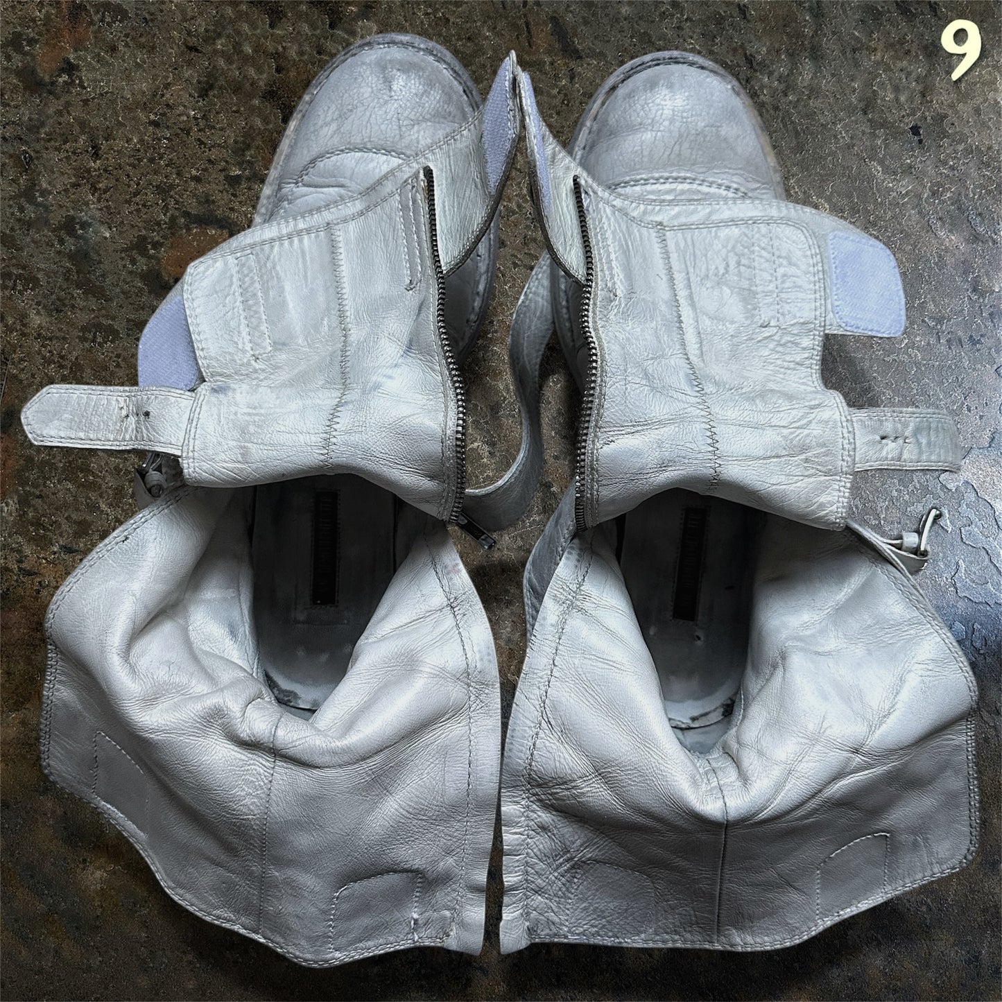 Ann Demeulemeester Archive SS/11 White Fencing Boots | 45