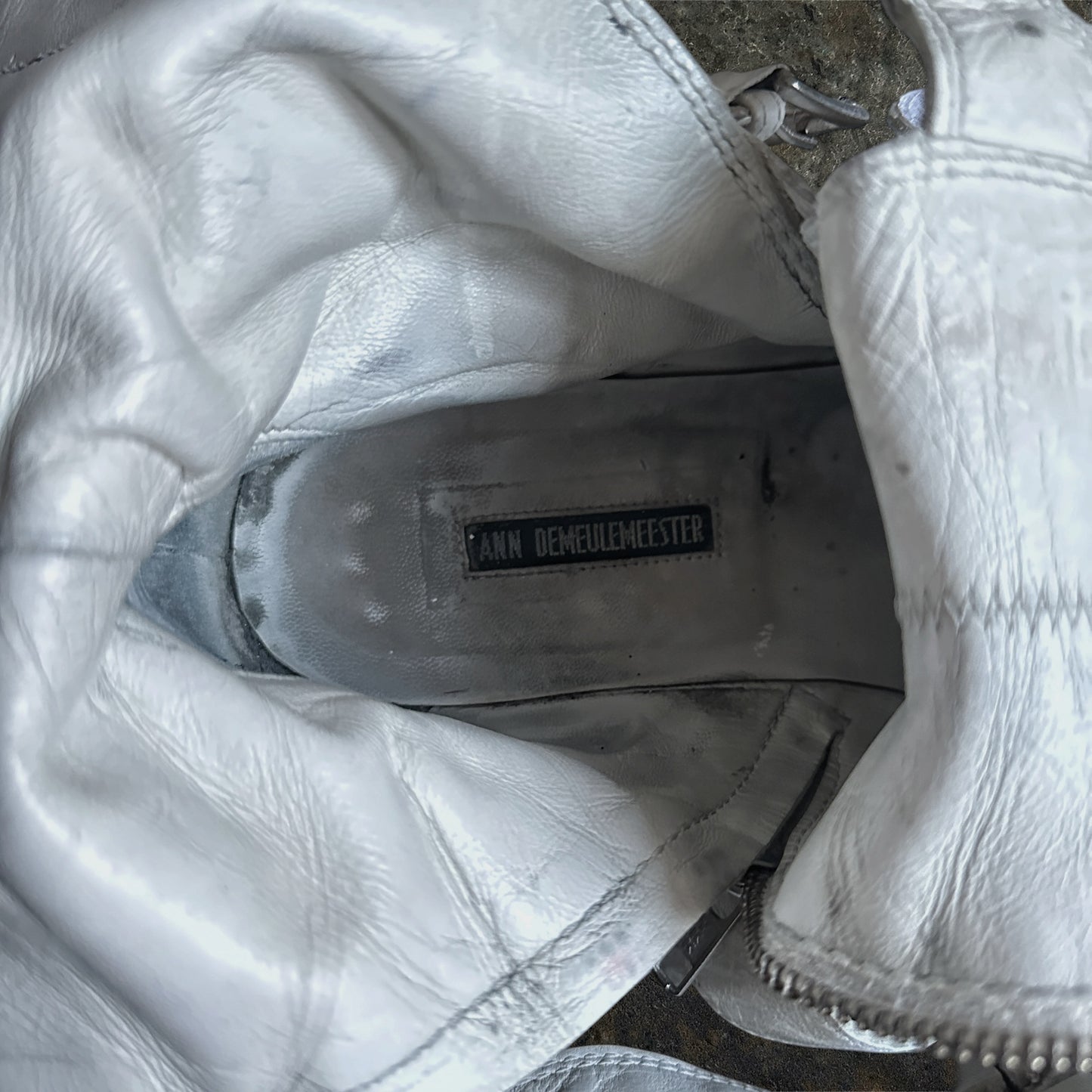 Ann Demeulemeester Archive SS/11 White Fencing Boots | 45