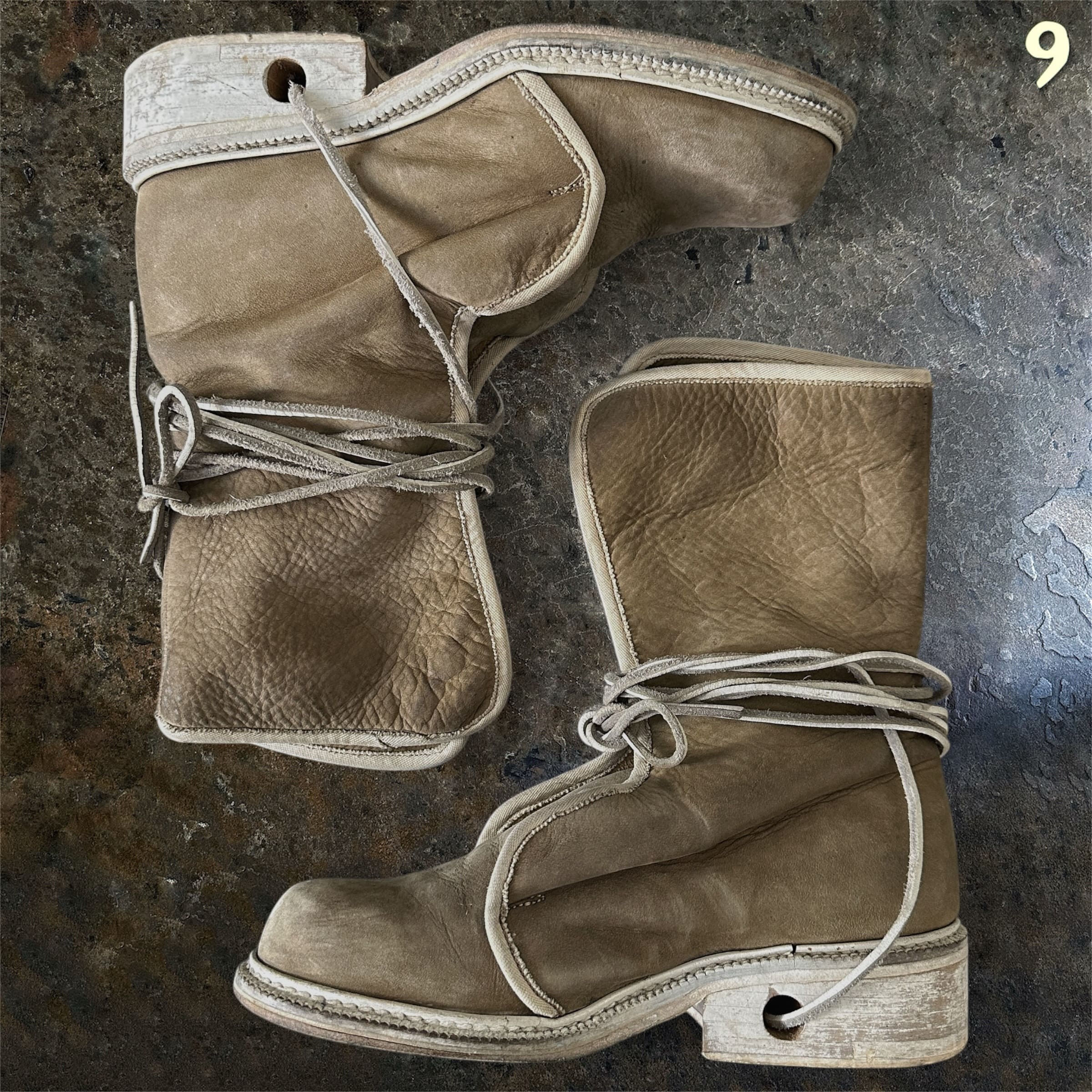Dirk Bikkembergs Femme 90s Lace-Through Boots | 38.5 – ninesells