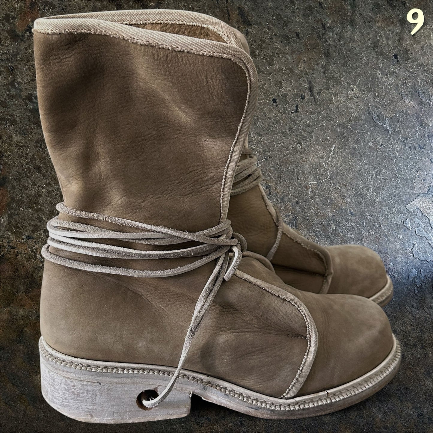 Dirk Bikkembergs Archive Femme Line 1991/92 Leather Lace through Heel Boots |38.5