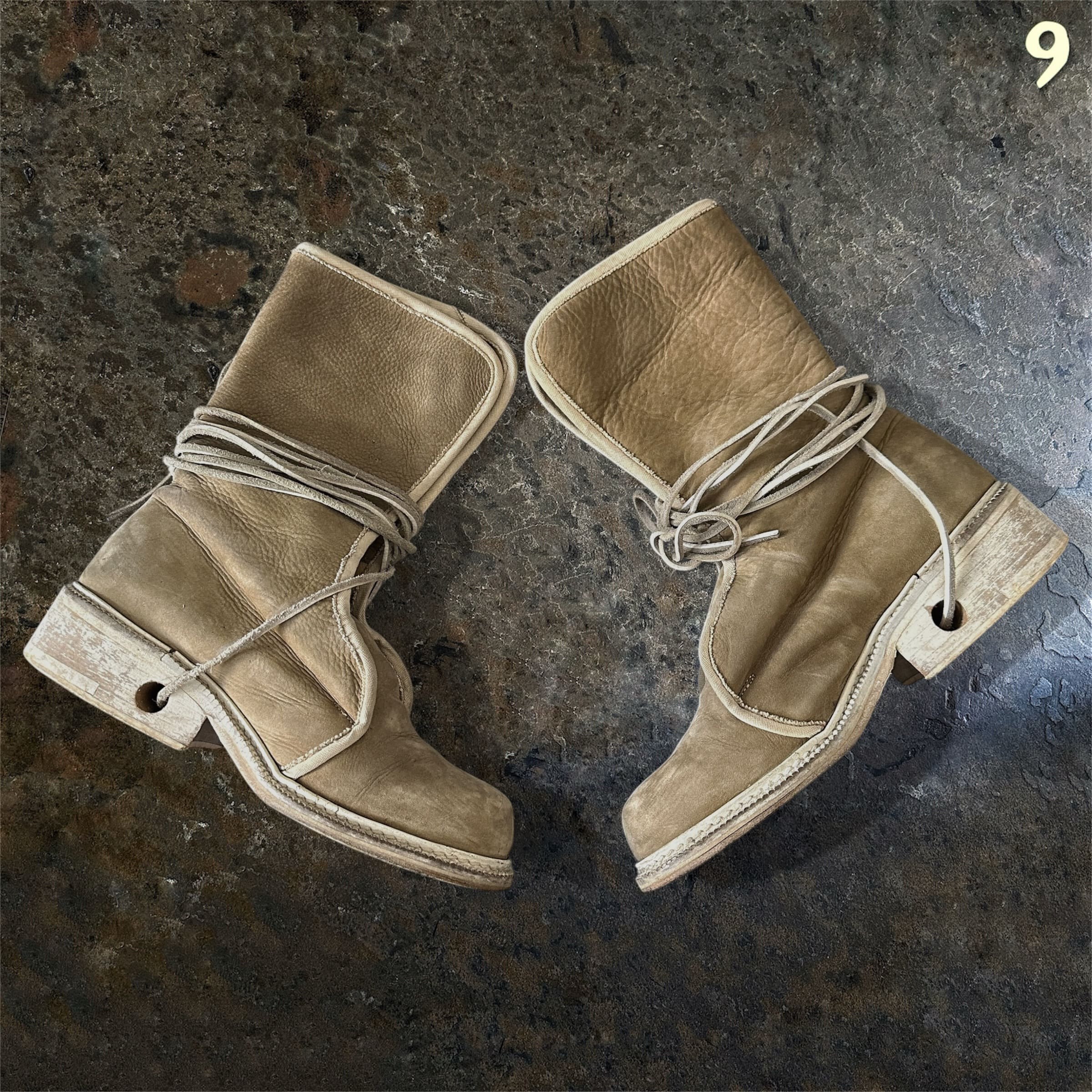 Dirk Bikkembergs Femme 90s Lace-Through Boots | 38.5 – ninesells