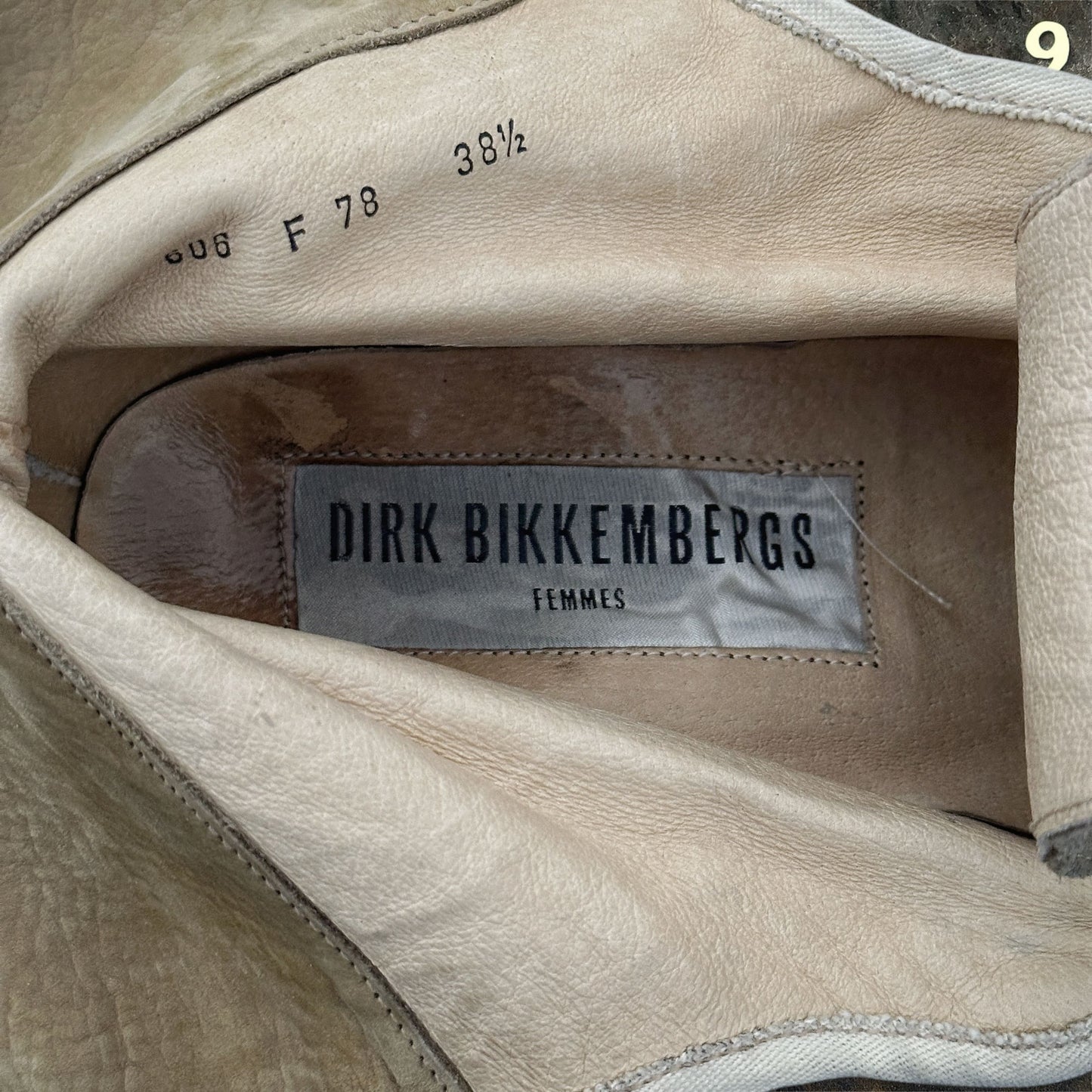 Dirk Bikkembergs Archive Femme Line 1991/92 Leather Lace through Heel Boots |38.5