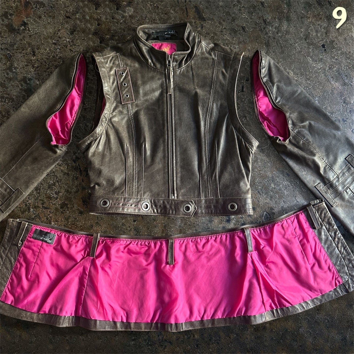 Oakley Vintage Modular 4 in 1 Genuine Leather Jacket |S