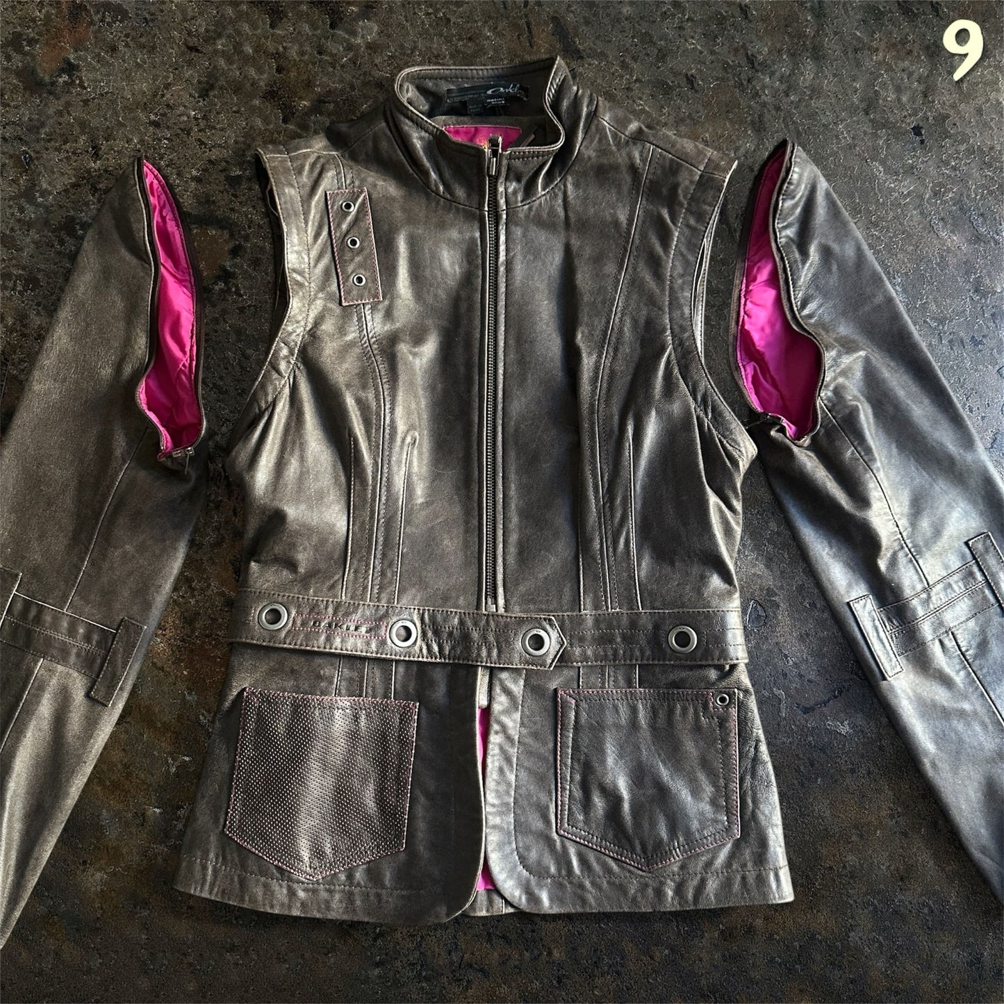 Oakley Vintage Modular 4 in 1 Genuine Leather Jacket |S