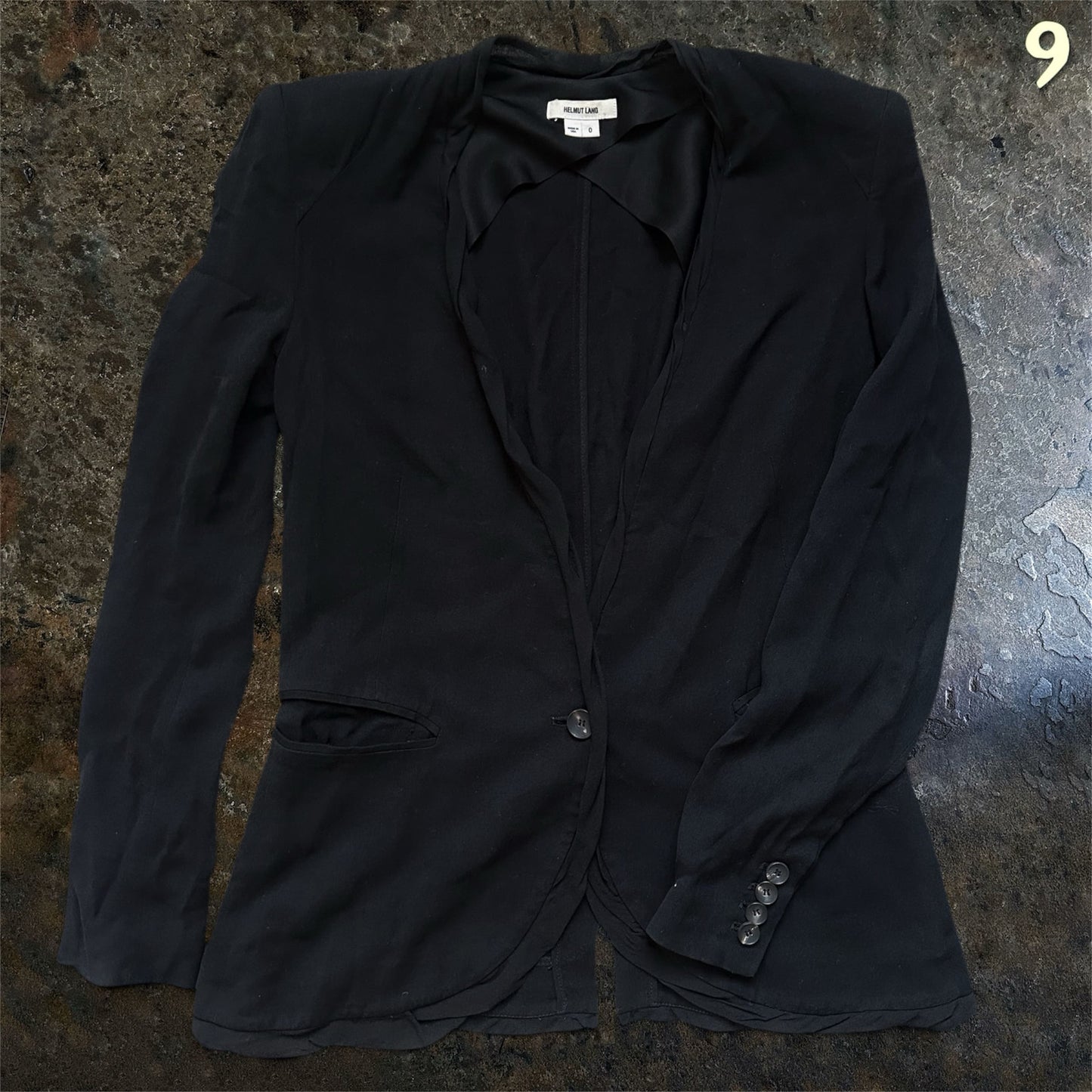 Helmut Lang Archive SS/12 Boxy Silk Blazer - Made in USA |XS