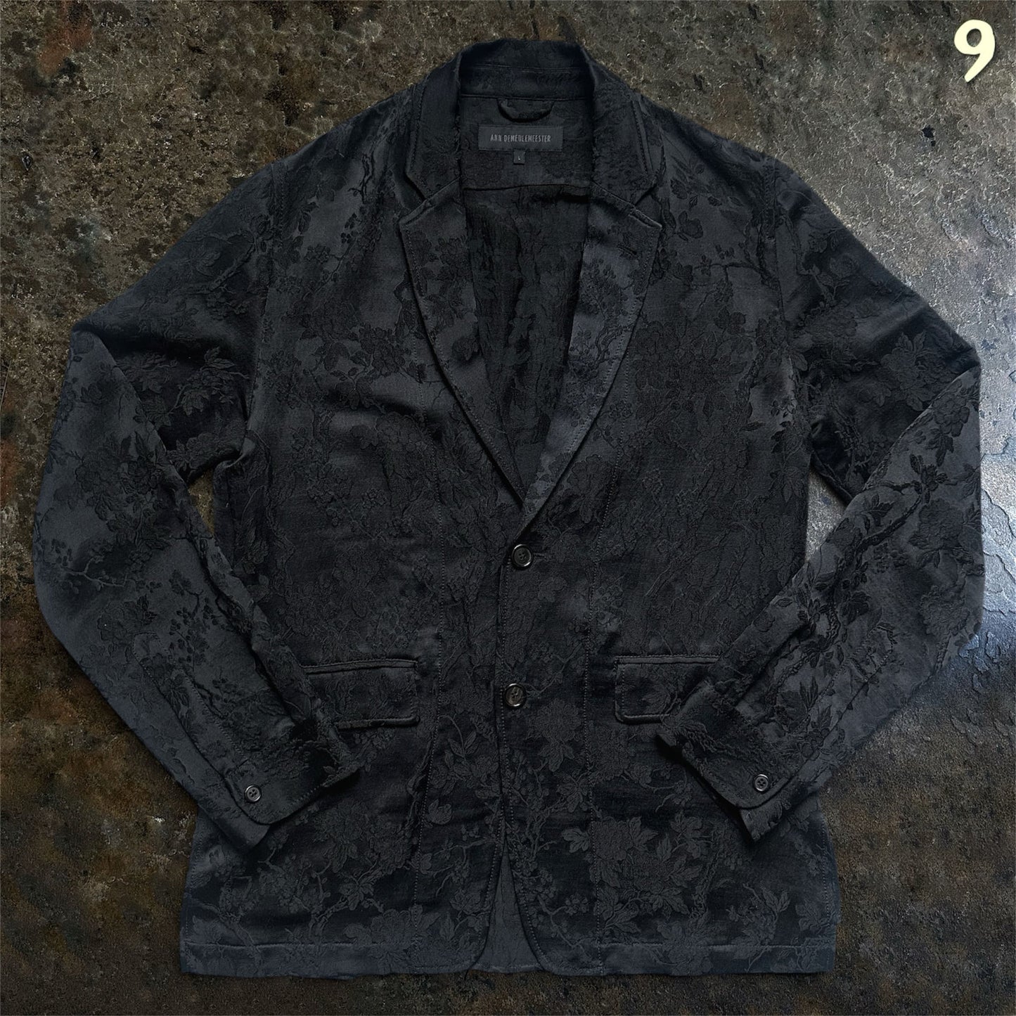 Ann Demeulemeester Archive SS/13 Runway Jacquard Blazer |L
