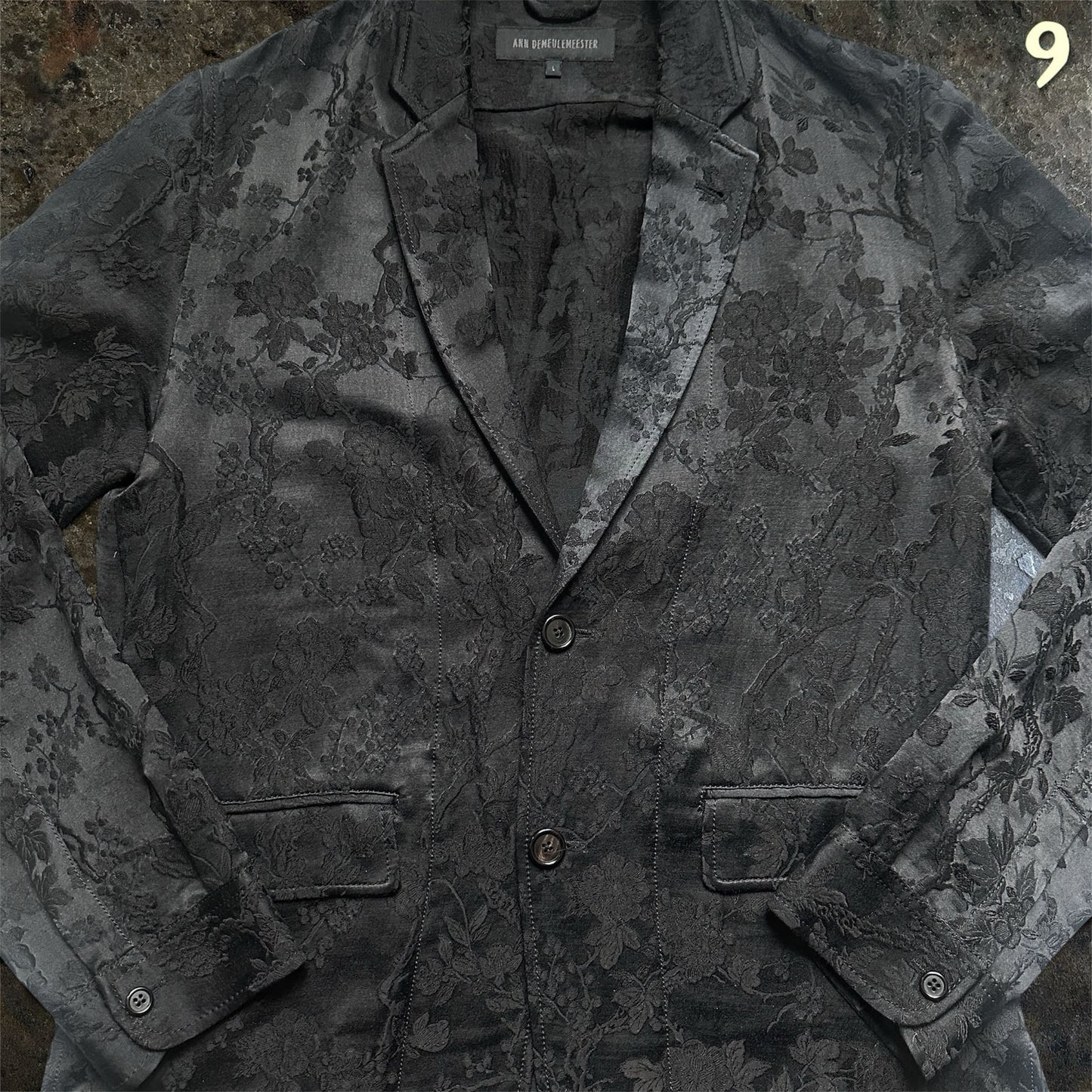 Ann Demeulemeester Archive SS/13 Runway Jacquard Blazer |L