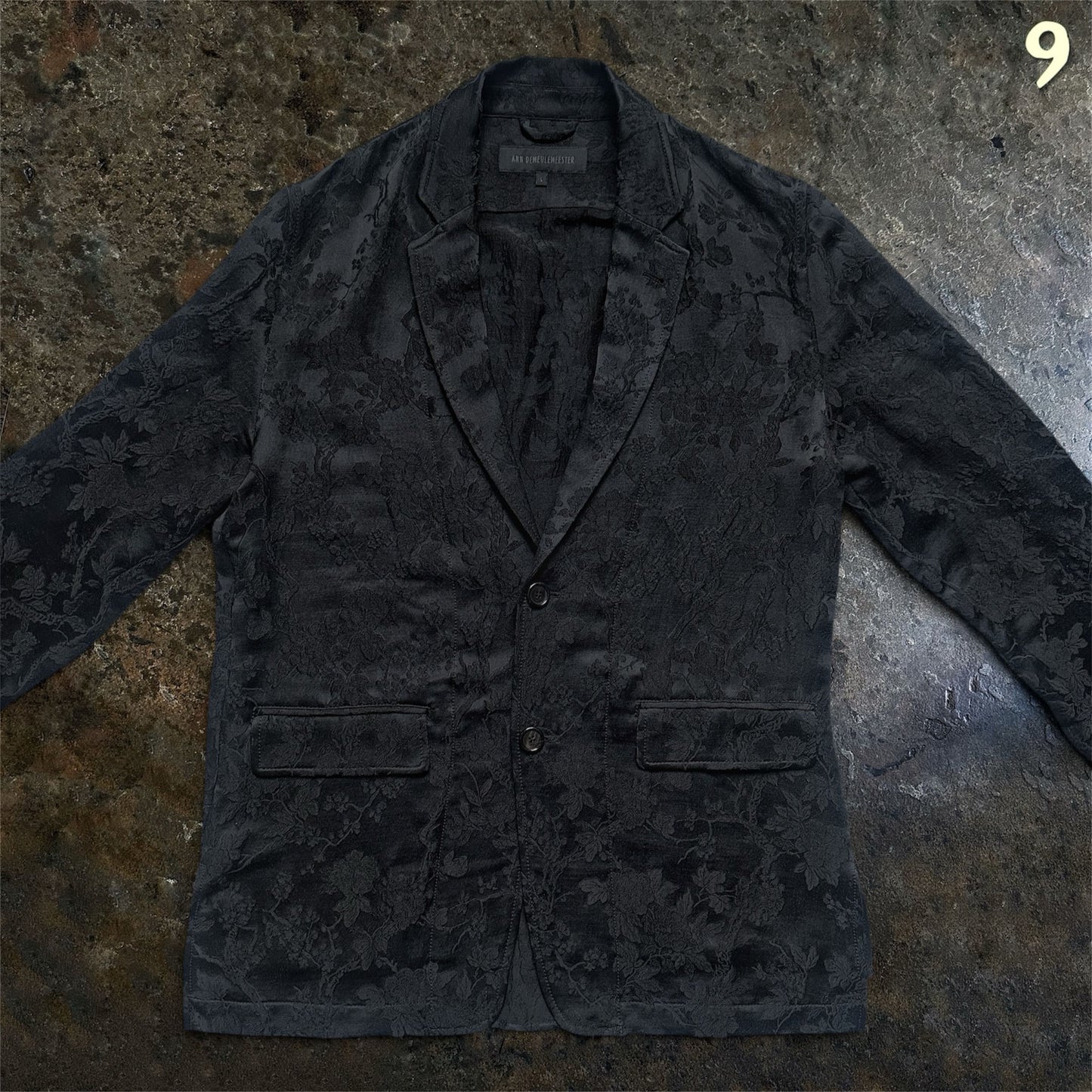 Ann Demeulemeester Archive SS/13 Runway Jacquard Blazer |L