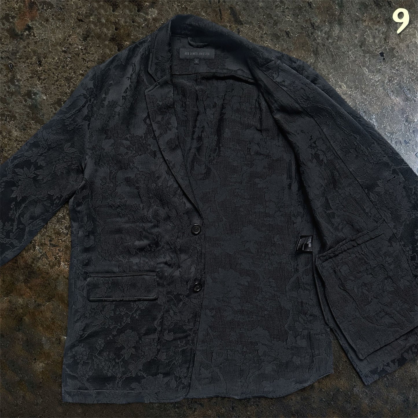 Ann Demeulemeester Archive SS/13 Runway Jacquard Blazer |L