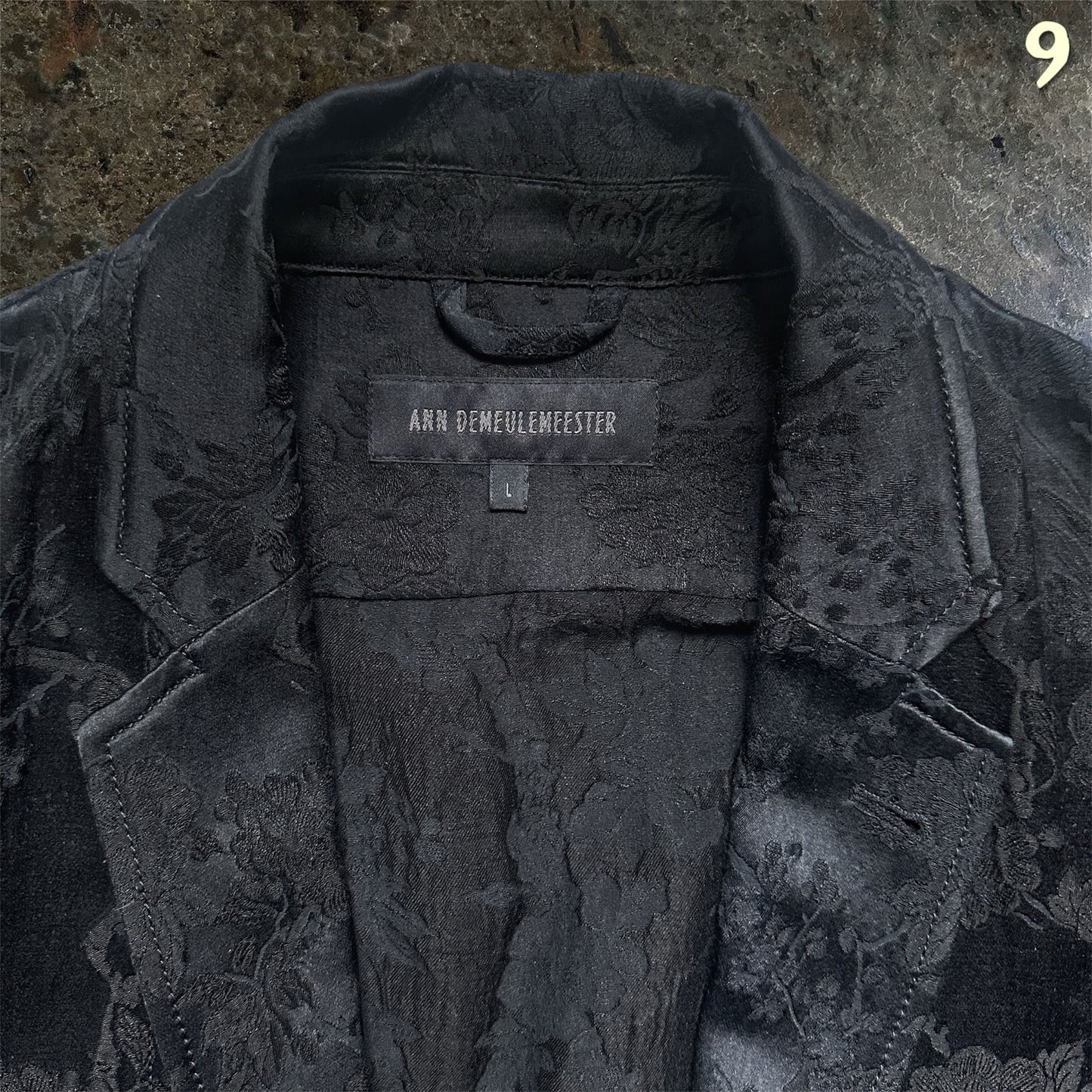 Ann Demeulemeester Archive SS/13 Runway Jacquard Blazer |L
