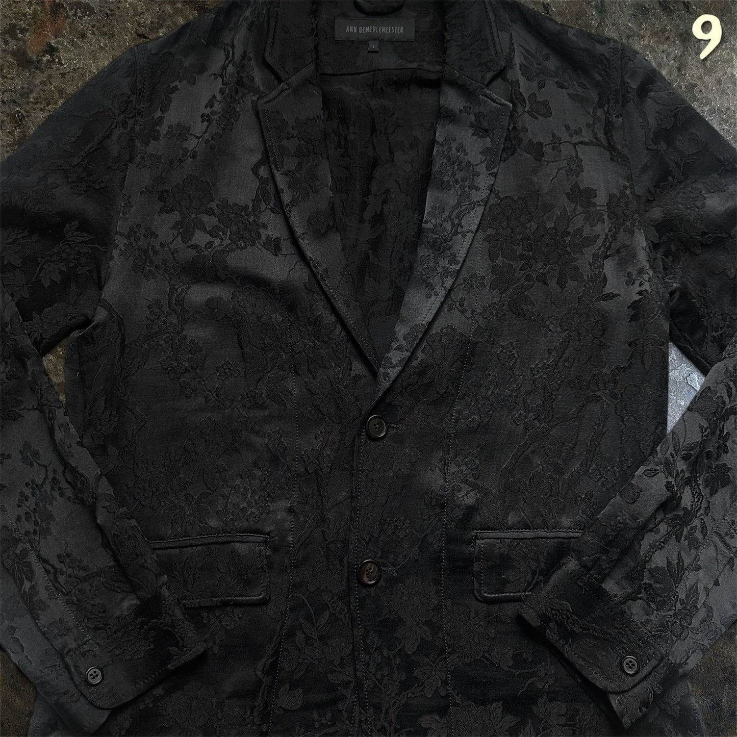 Ann Demeulemeester Archive SS/13 Runway Jacquard Blazer |L