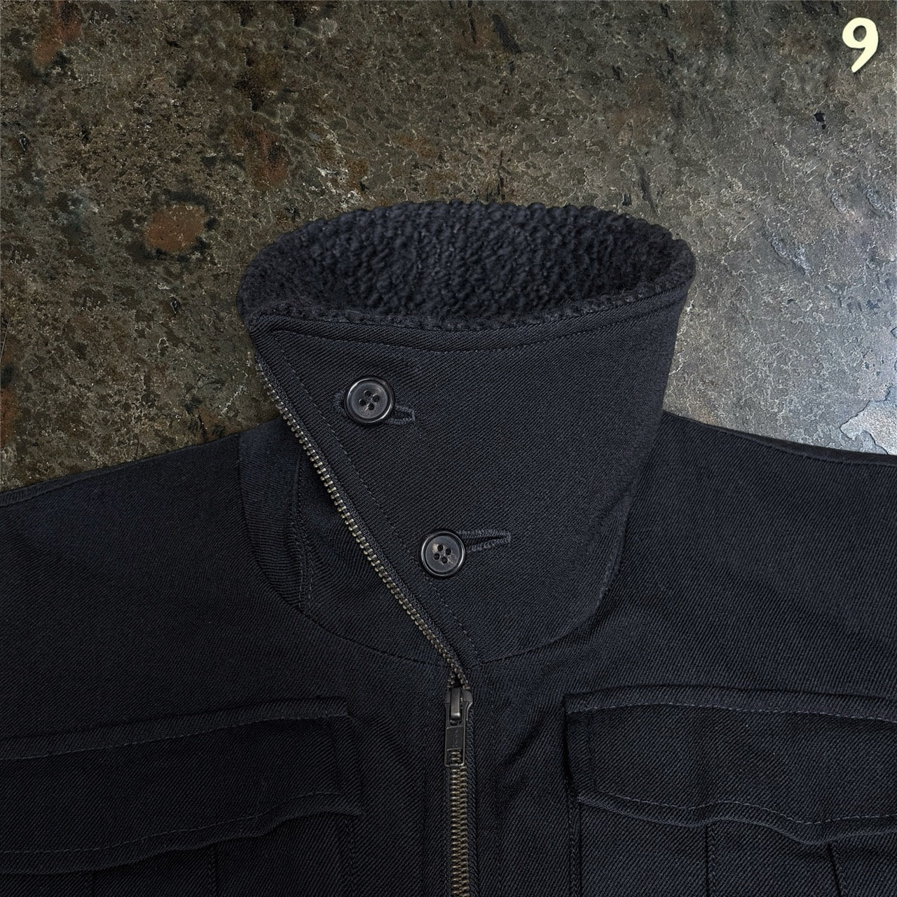 Ann Demeulemeester Archive Black High-Neck Tactical Wool Vest Size M ninesells - photo 6