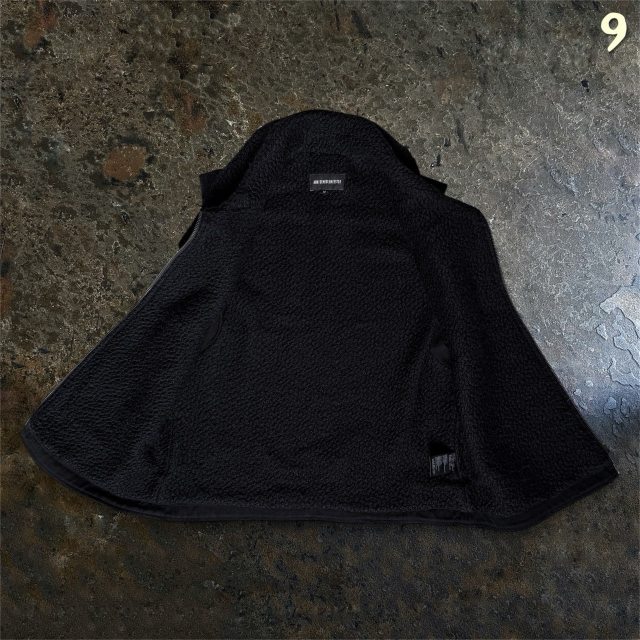 Ann Demeulemeester Archive Black High-Neck Tactical Wool Vest Size M ninesells - photo 9
