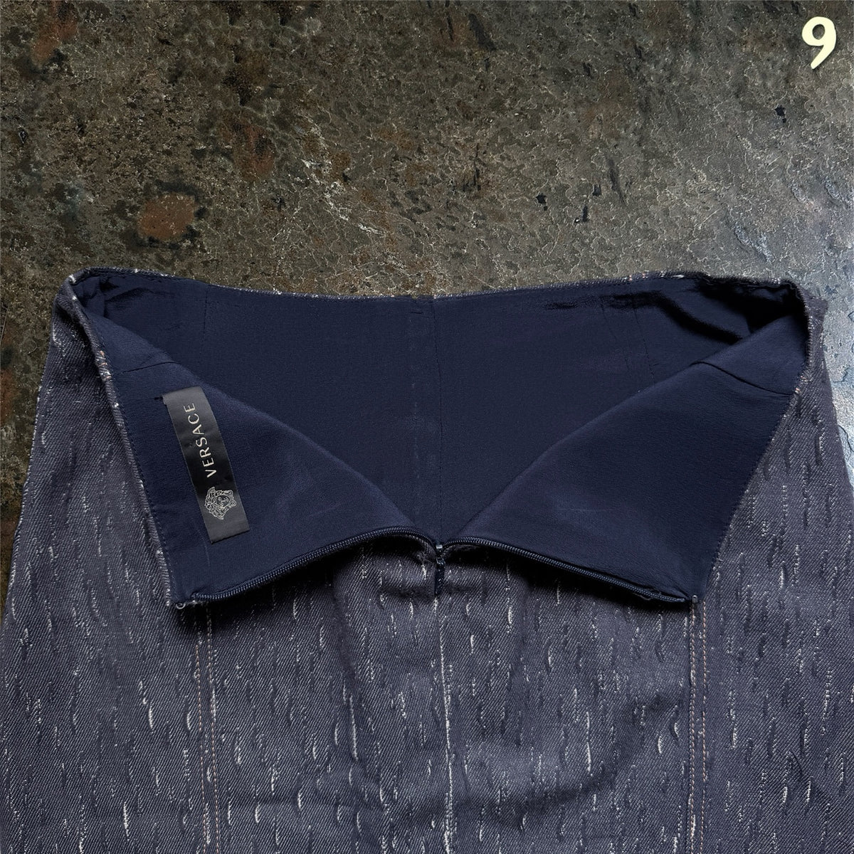 Versace Mainline label inside FW14 skirt